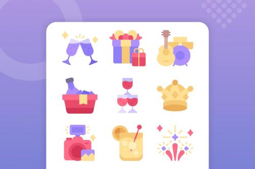 Party & Celebration Icons Set