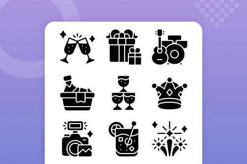 Party & Celebration Icons Set