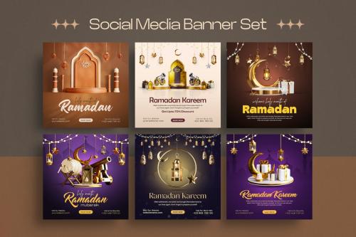 Ramadan Mubarak Social Media Instagram Template