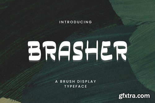 Basher - A Brush Display Typeface GS8MVTW