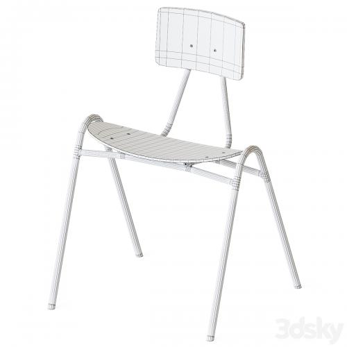 Leather and wood chair Tuoli 53 | Isku