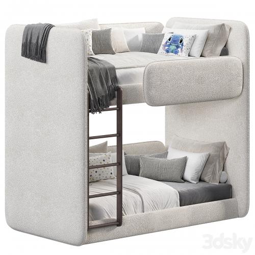 Double soft kids bed