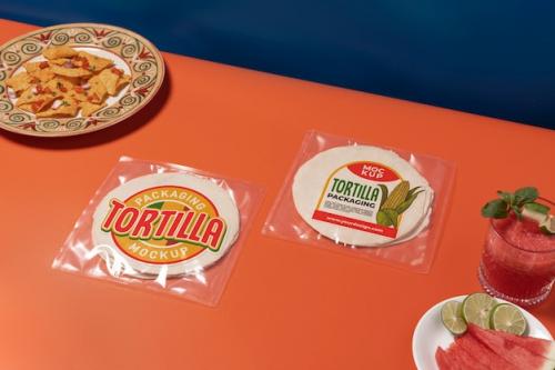 Tortilla Packaging Mockup Design