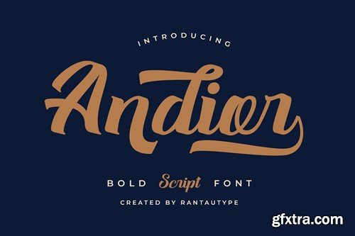 Andior Bold Script Font 2TUH8LR