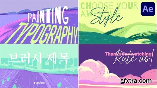 Videohive Hand Drawn Painting Typography for After Effects 50069478