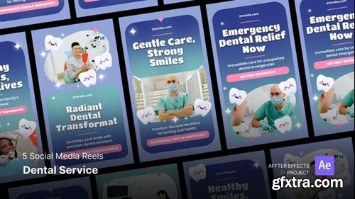 Videohive Social Media Reels - Dental Service After Effects Template 50070965