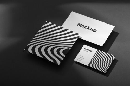 Stationery Optical Print Mockup Design