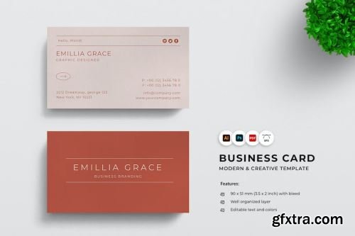 Corporate Business Card Design Pack 13xAI