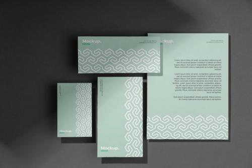 Stationery Optical Print Mockup Design