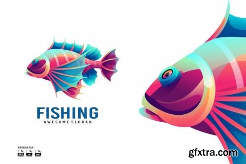 Fish Mascot Logo 15xAI