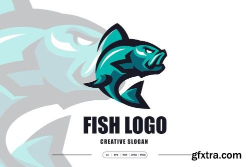 Fish Mascot Logo 15xAI