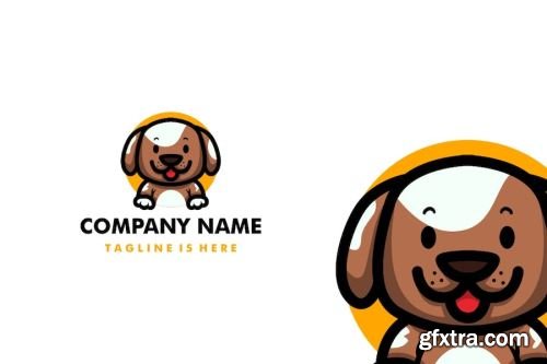 Cute Dog Logo Pack 15xAI