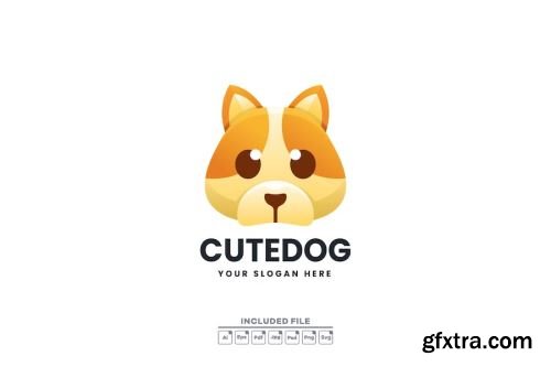 Cute Dog Logo Pack 15xAI