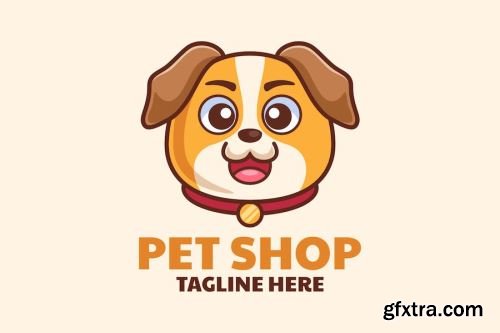 Cute Dog Logo Pack 15xAI