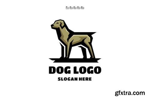 Cute Dog Logo Pack 15xAI