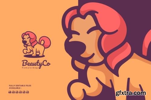 Cute Dog Logo Pack 15xAI