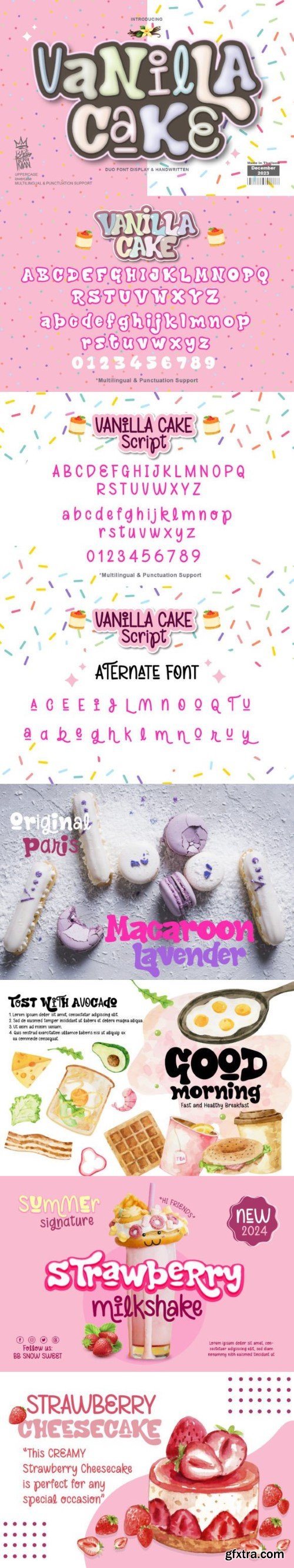 Vanilla Cake Font