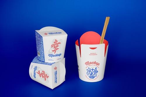 Noodle Packaging Mockup Design