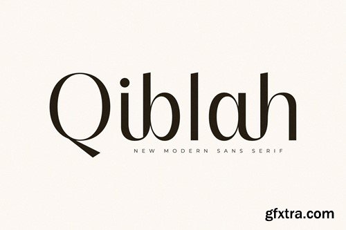 Qiblah New Modern Sans Serif Font M6B6H9C