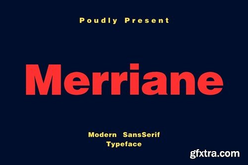 Merriane Futuristic Sans Font 38J8B6Q