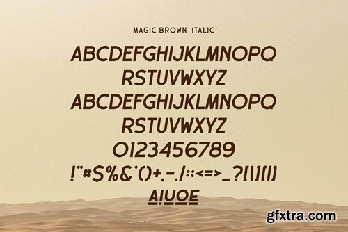 Magic Brown - Sans Serif Font YE44DUG