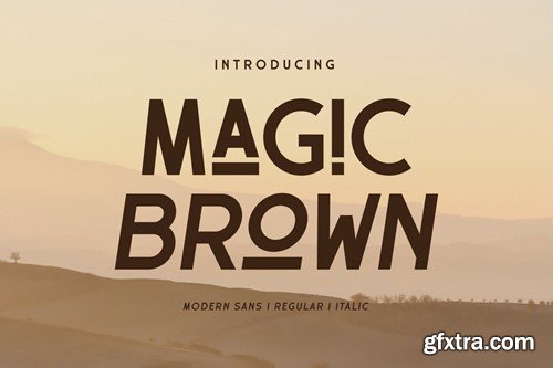 Magic Brown - Sans Serif Font YE44DUG