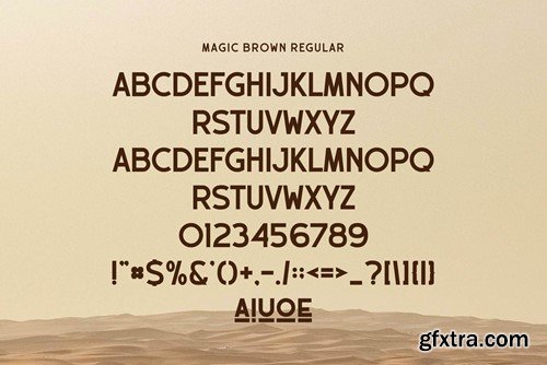 Magic Brown - Sans Serif Font YE44DUG