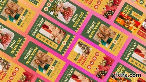 Videohive New Year Retro Stories 50071009