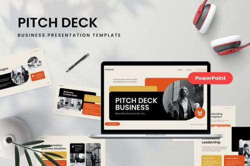 Pitch Deck Vintage PowerPoint Template