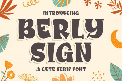 Berly Sign - a Cute Serif Font