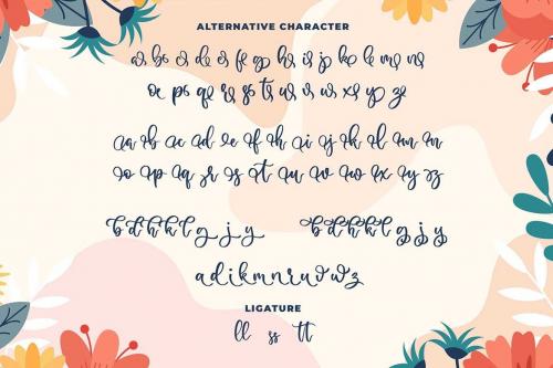 Anderosa - a Bouncy Script Font