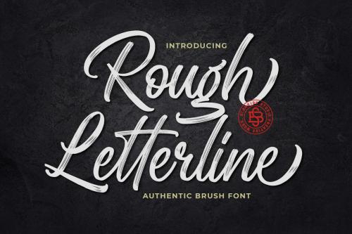 Rough Letterline Authentic Brush Font