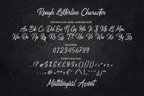 Rough Letterline Authentic Brush Font