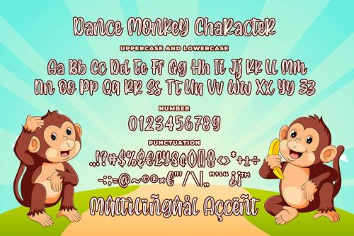 Dance Monkey a Quirky Font