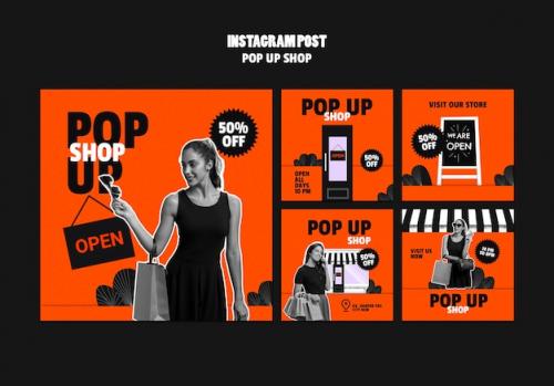 Pop Up Shop Template Design