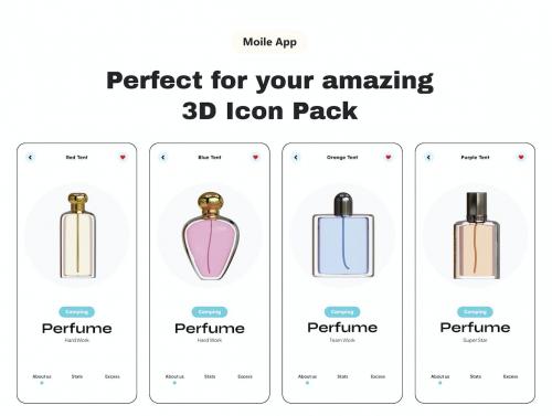 Perfume Bottle 3D Icon