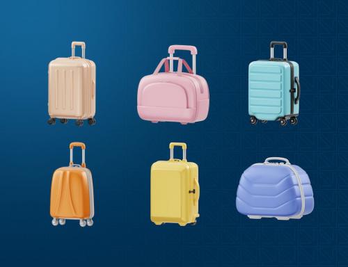 Travel Luggage Product 3D Icon