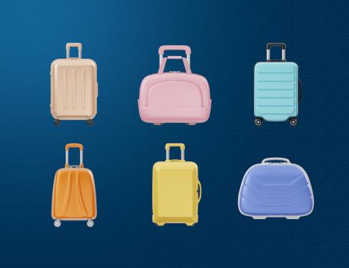 Travel Luggage Product 3D Icon