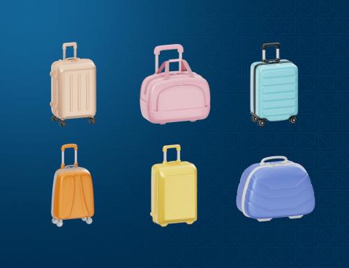 Travel Luggage Product 3D Icon