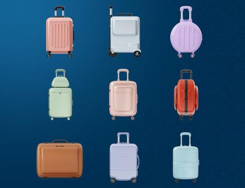 Travel Luggage Product 3D Icon