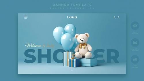 Baby Shower Design Landing Page Template