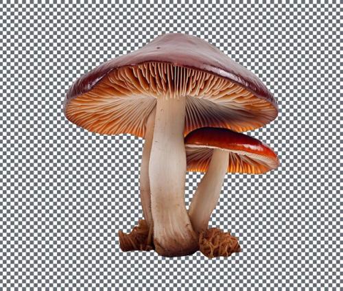 Fresh Mushroom Isolated On Transparent Background