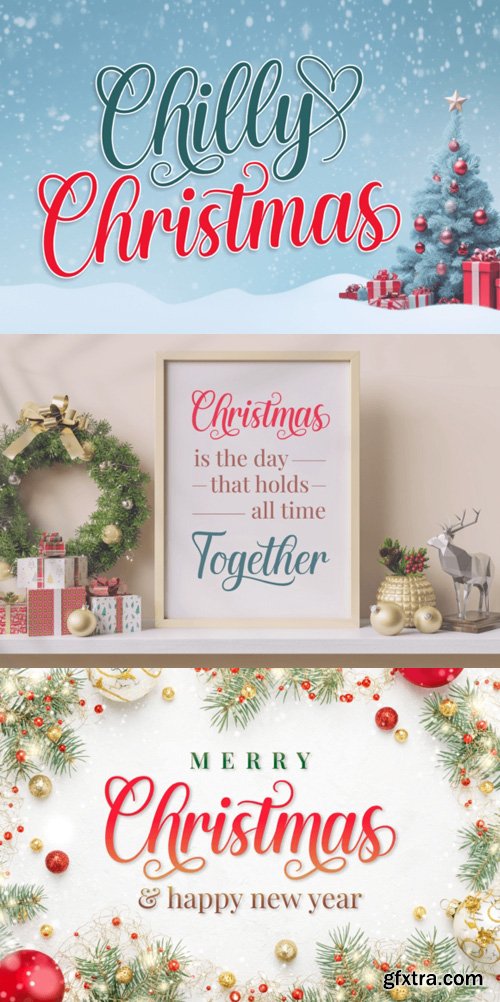 Chilly Christmas - Handwritten Font