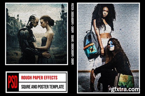 Square & Poster - Rough Paper Effects RUCC53Q