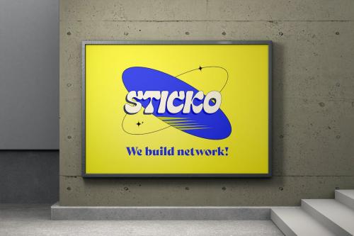 Indoor Wall Signage Mockup