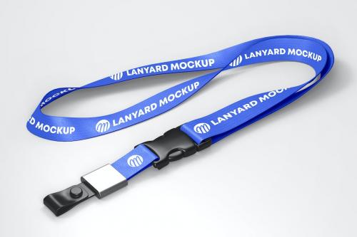 ID Card Holder Lanyard Branding Mockup