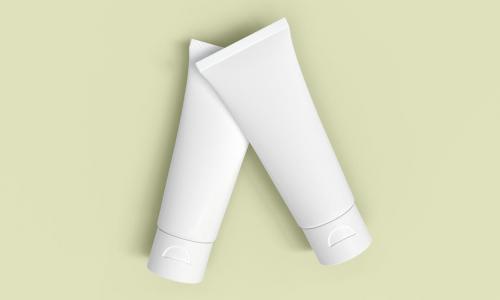 Cosmetic Sunscreen Tube Mockup Set