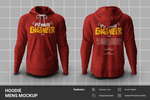 Hoodie Mens Mockup