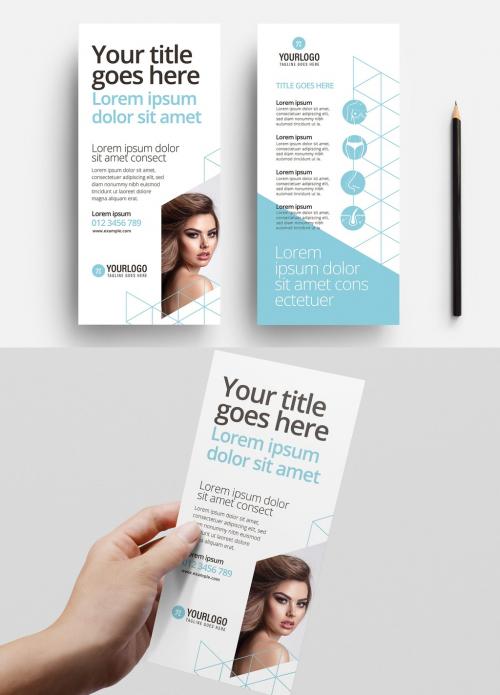 Cosmetic Service Flyer Layout with Minimal Theme - 332426652