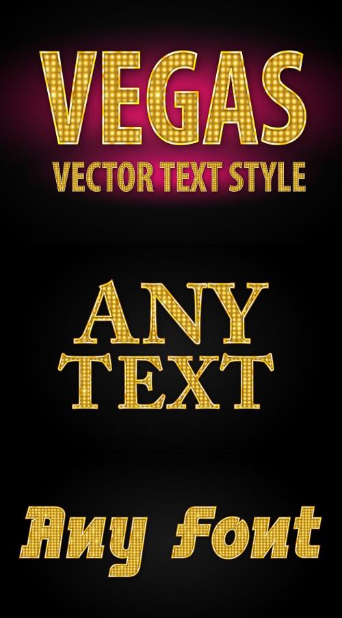 Vegas Light Sign Text Style Mockup - 332461926